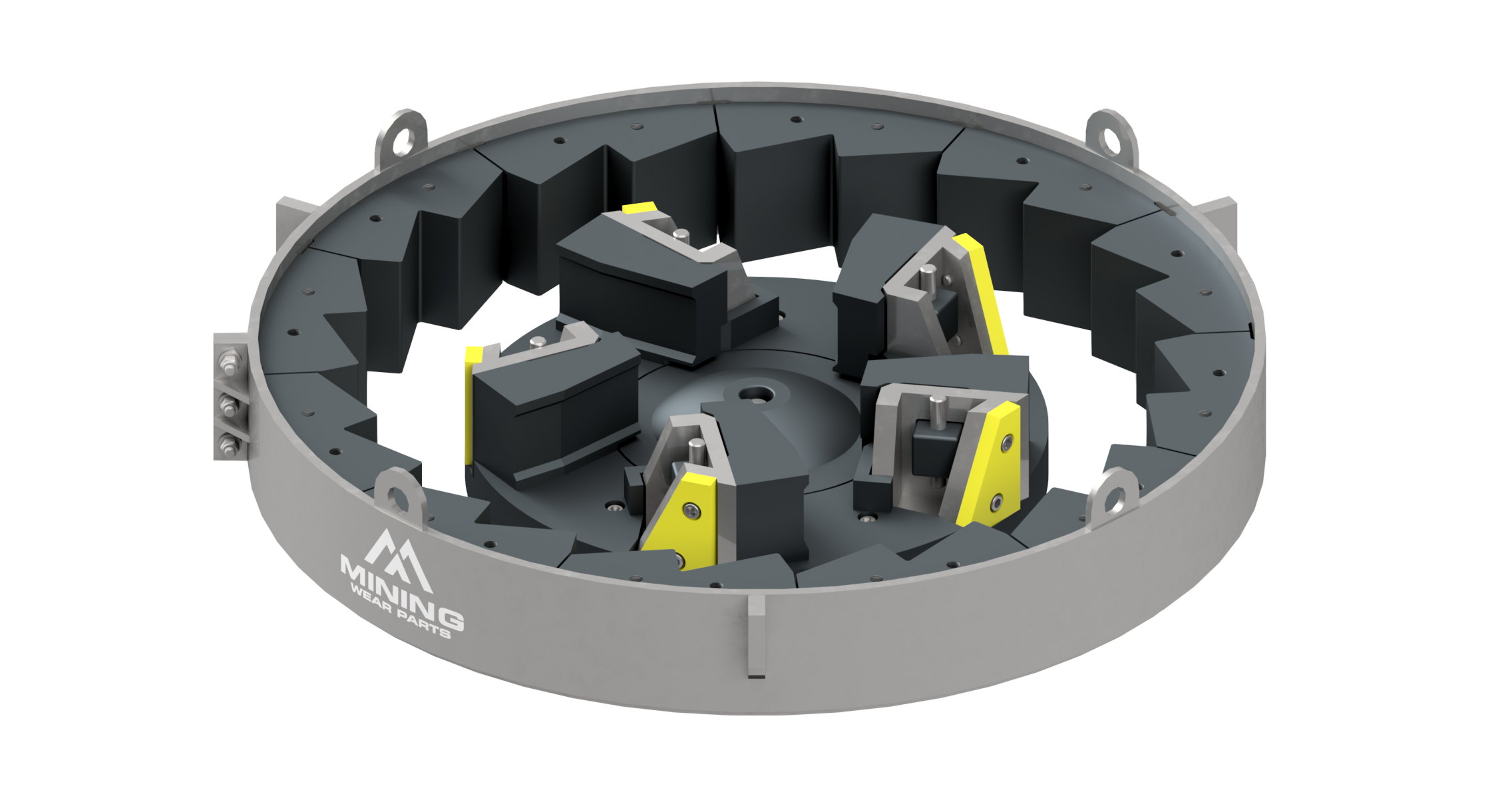 3D model of an impact crusher